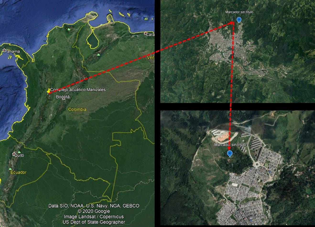 Localización del predio y estación climatológica de referencia